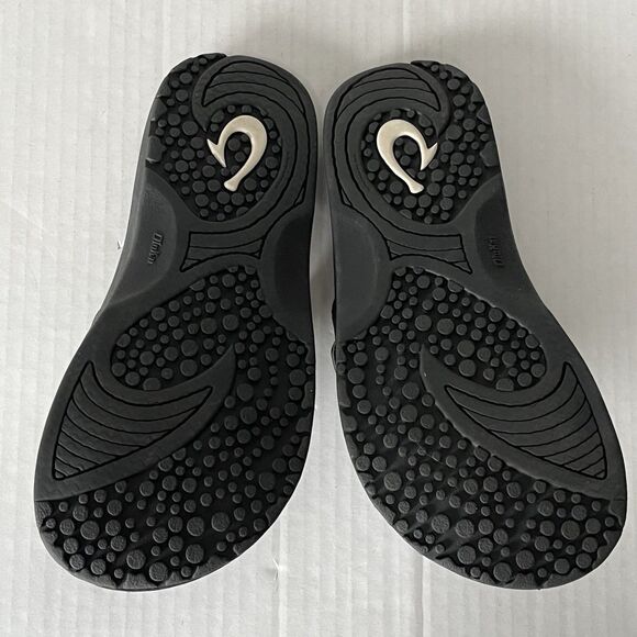 OluKai Nalu Slide Sandals Mens Black Water Resistant Slip On Casual Outdoor Sz 9 - Picture 12 of 16